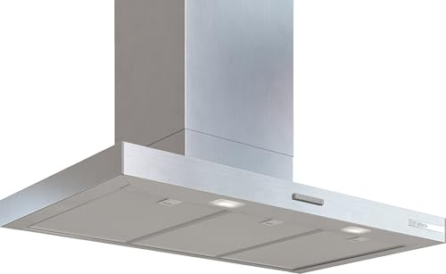 Bosch DWB93BC30 Série 2 - Hotte murale, Commande par boutons-poussoirs | 90 cm, Inox, Système à double filtre, Surface en acier inoxydable