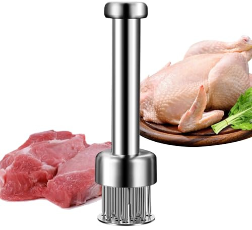 Batticarne ad ago, strumento manuale per intenerire la carne, strumento con 21 aghi, per cucina domestica, carne di maiale, bistecca di manzo,