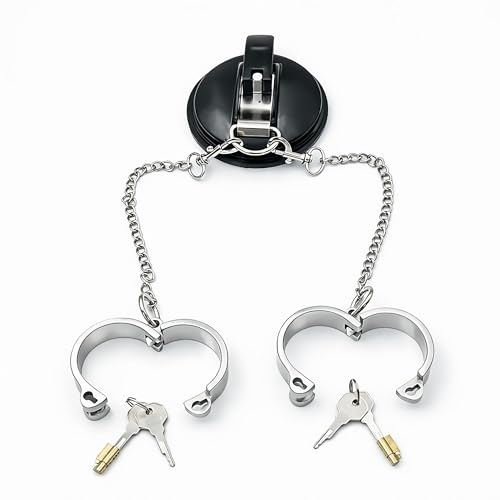 Set de esposas bondage para parejas con ventosa, restricciones de muñeca para juegos íntimos, equipo SM de principiante a avanzado para rol erótico y control sensual