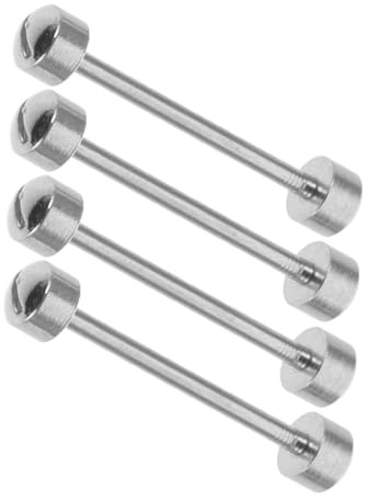 Gatuida Kit de Reparación de 4 Varillas de Conexión para Correas de Reloj Acero Color Acero 22mm Pasadores de Correa Tornillo Accesorios para Relojes para Mantenimiento y Recambio