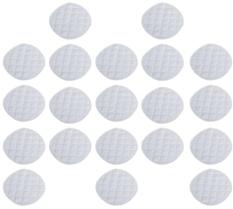 NULYLU Coppette Assorbilatte Lavabili in Cotone Ecologico 20 Pezzi, Cuscinetti Assorbenti per Allattamento Materno Fodera e Design Anatomico, Adatte a Madri in Allattamento per