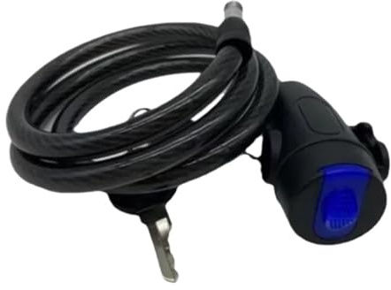 Candado de cadena for motocicleta de alta resistencia, candado antirrobo de Metal for bicicleta de 80cm con 2 llaves for máxima seguridad y refuerzo de la bicicleta(Black)