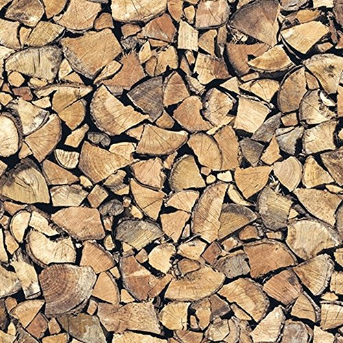 [18,83€/m²] Klebefolie in Holz-Optik Feuerholz I inkl. Rakel & eBook mit Profitipps I Selbstklebende Folie zum Basteln I Deko-Folie zum Verschönern von Möbel & Küche – hitzebeständig & abwaschbar
