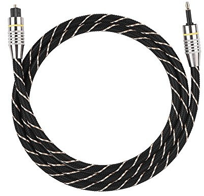 Toslink de Fibra óptica Digital a Conector de 3,5 mm (Mini Toslink) Adaptador de Enchufe Cable de Audio Digital óptico para DVD/CD/PC/PS II/PSIII/HDVD(1m)