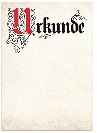 TypeStoff Urkunde Blanko in Elefantenhaut-Optik für Gelegenheiten wie Auszeichnung, Belobigung, Ehrung, Anerkennung und Jubiläum im Privatbereich, im Beruf oder im Verein (10 Stück) - MP-00681-10