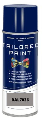 RAL 7036 Vernice spray opaca grigio platino per legno, metallo, plastica, PVC, UPVC, fasce – per interni ed esterni