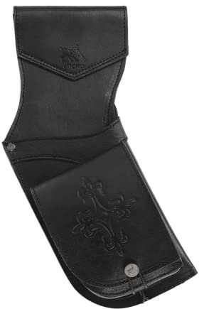 elToro Prime Brea - Holsterköcher, aus edlem robusten Glattleder, hohe Qualität, Zubehör für Pfeil und Bogen auf dem Parcours (Black)