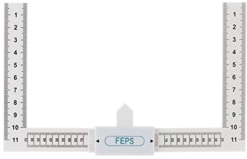 FEPS Tool Zylindermesslehre FE-ML001 Kunststoff weiß Messlehre für Türzylinder Schließzylinder ausmessen