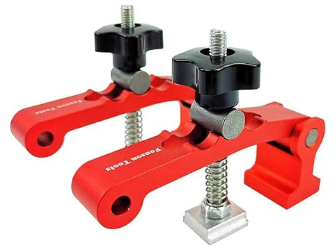 Verstellbare Tischklemme, 2-in-1, Holzbearbeitung, 3 Stufen, verstellbare Tischklemmen, Halteklemmen, Druckplatte, Desktop-Positionierungsklemme, passend für 20 mm Loch