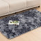 Vamcheer Tappeto Moderni Soggiorno Peloso- 8mm Tappeti Camera da Letto Avabile in Lavatrice,Tappeto pelo lungo Antiscivolo, Carpet da Salotto,Bambini,Ginnastica, 80x150 Tie-dye/Grigio