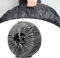 Esshogo Borsa Pneumatici Auto, Copertura Della Ruota di Scorta, Copertura per Pneumatici, Copri Gomme, Auto Ruota Copertura, per Rimorchio Camper Camion SUV Auto Diametro 65 cm, Nero, con Manico