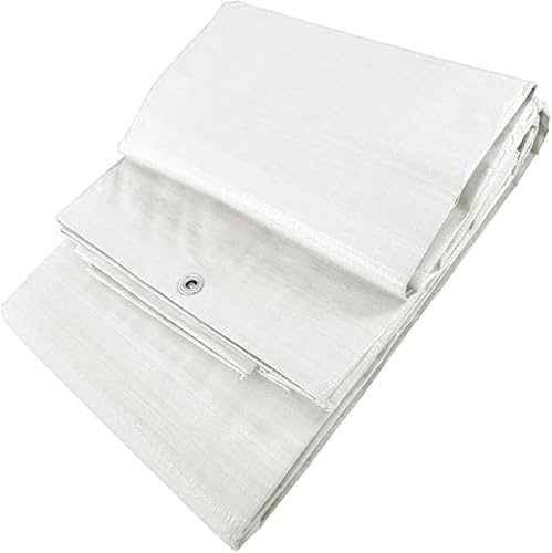 MUGAR- Toldos/Lonas de Polietileno para protección de vehículos y Muebles de jardín, colocación de Piscinas, sombreo y Agricultura. 90g o 120g/m2. Lona Impermeable. Duradera (Blanco 90gr/m2, 8x12m)