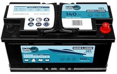 Bootsbatterie 12v 140ah Gel Boot Batterie | Lange Lebensdauer Mobil und Stationär Versorgungsbatterie Gegen Vibrationen und Stöße Geschützt