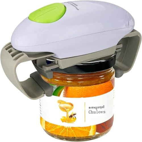 Electric Jar Opener, Kitchen Gadget Strong Tough Automatic Jar Opener for New Sealed Jars,The Hands Free Jar Opener with Less Effort to Open