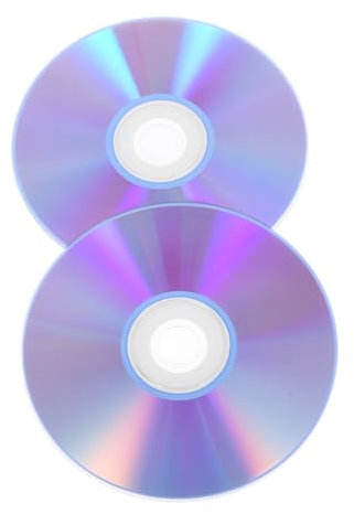 Toyvian 2pièces Disques CD DVD Vierges Grand Stockage Support Enregistrement Audio Et Téléphone Compatibles Multi-appareils pour Sauvegarde Données