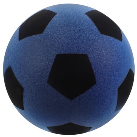 PERSELOSO Soft Juggling Ball für Indoor Training und Kicken Quiet Football für Zuhause und Schule Blau aus Kinderfreundlichem PU Material