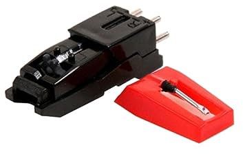 AKOOSY 1 paire Aiguille de Remplacement pour Gramophone de Stylus Vintage Aluminium Rouge pour Accessoires de Tourne Disque Excellente Qualité Sonore et Installation Facile