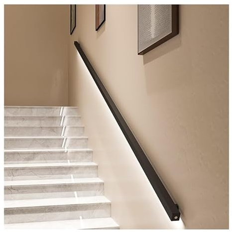 treppengeländer LED-Treppenlichter, Haltegriff-Wandleuchte aus Edelstahl, ideal for Treppenhaussicherheit und Villabeleuchtung außen(Manual switch)