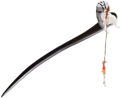 Accesorio de madera para el pelo, palillo para el pelo para mujer, casual, fiesta, pesca, gatos, pesca, gato