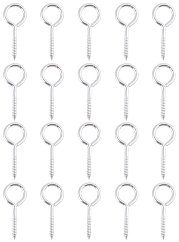 20Pcs Viti autofilettanti Occhi Bulloni Heavy Duty In Acciaio Inox Occhi Vite Metallo Piccola Tapping Vite Gancio Anelli di Manutenzione Durevole Hardware