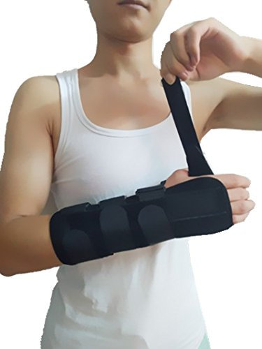 Rousu Medi Forearm and Wrist Support Splint Brace Forearm Immobilizer Brace (Right Hand Medium)