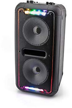 Caliber CAL8714505046631 Enceinte Bluetooth Portable - Lampes LED Multicolores - Batterie intégrée - Option karaoké pour Chanter