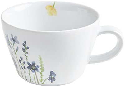 KAHLA Five Senses Wildblume Cappuccino-Obertasse 0,25 l | Cappuccinotasse aus Porzellan blau/rot