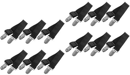 Toddmomy 12stücke Verstellbare Clips Rutschfeste Halterungen Für Scooter Und Fahrräder Elastische Gurte Mit Metallverschluss Multifunktionale Bindegurte Für Verschiedene Anwendungen