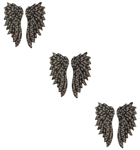 STOBOK 3St Pailletten Patch Paillettenapplikationen gestickte Pailletten-Patches Pailletten-Applikation Rechner Banner