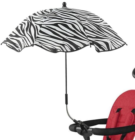 Missmisq Sonnenschirm Sonnenschutz Für Kinderwagen & Buggys Sonnenschirm Für Kinderwagen Mit Einstellbar Abnehmbar Universeller Klemme UV Schutz 50+ Sonnenschutz Für Buggys Kinderwagenschirm