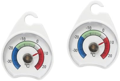 Amosfun 2 Stück Kühlschrank Thermometer Kühlschrank Temperaturanzeige Klassisch Großes Mechanisches Zifferblatt Küchenkühler Thermometer Kühlschrank Anzeige Thermometer Digitales