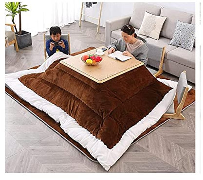 Kotatsu Heater Japanese-Style Stove Futon Set | Winter Heating Table Folding Tatami Comfortable Carpet | Hanging Heater Heating Table for Cozy Warmth(80x80cm)