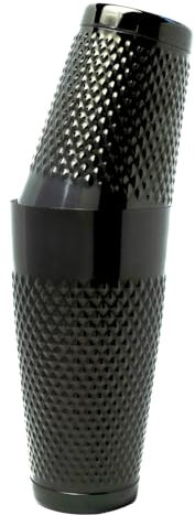Diamond Boston - Juego de coctelera (ónix) de 16 onzas y 28 onzas, latas de acero inoxidable con peso, coctelera de metal para camareros, herramientas profesionales de bar