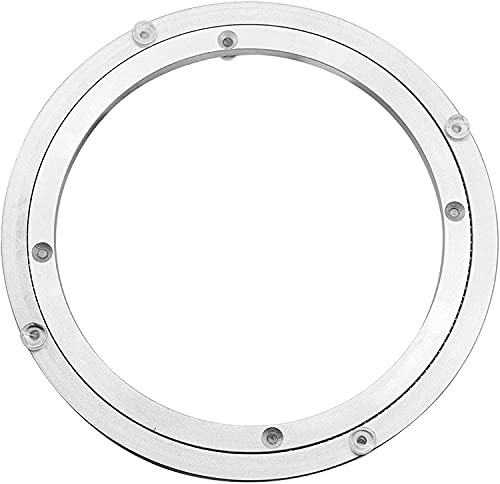 Drehteller aus Aluminiumlegierung, strapazierfähiger drehbarer Drehteller, Lazy Susan, drehbarer Lager, runder Esstisch, Glatte Schwenkplatte, Hardware, 50,8 cm