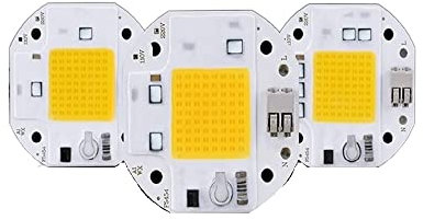 YSJX lights, Pack of 10, LED COB Light 50W/30W/20W AC220V No-Driver DIY Chip LED Floodlight Lamp, Household bulbs(Full spectrum,30W)