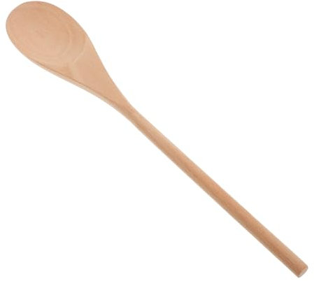 Gatuida 24pièces Cuillères Longues Ergonomiques Ustensiles De Cuisine Non Peints Pour Mélanger Servir Pâtes Desserts Service Mélange Brut