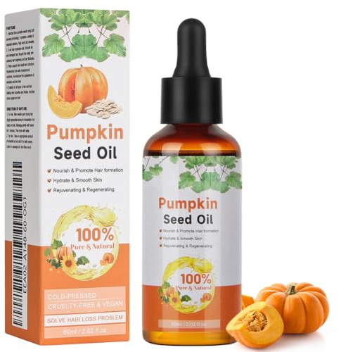 BUTBU Pumpkin Seed Oil, pumpafröolja hår, stimulerande hårväxt, hårolja tillväxt, lindrar torrt, skadat hår