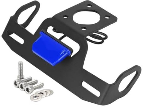 seitlich Nummernschildhalter Kennzeichenhalter Passend Für Yamaha YZF R6 2006–2022 Passend Für YZFR6 18 2020 Motorrad-Heckrahmenhalterung LED-Lichtkotflügel Nummernschild Rahmen(Blue)