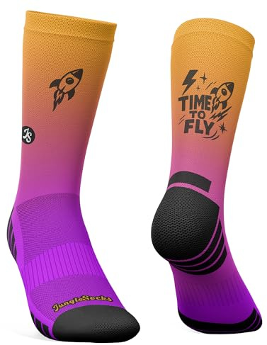 Jungle Socks Elite Series - Calze ad Alte Prestazioni per Running, Traspiranti, Compressive e Rinforzate.