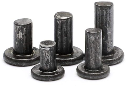 Remaches Macizos, Remaches De Cabeza Plana De Color Hierro, Remaches De Percusión De Hierro M3m4m5-m5 * 10mm, M4 * 10mm * 1kg