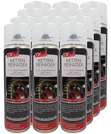 SDV Chemie Kettenreiniger 12x 500ml Ketten Reinigung Spray | Kettenreinigung, Motorrad, Fahrrad, Pflege