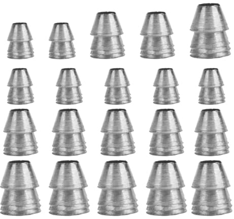 CLISPEED Set 30 Pezzi Cunei di Metallo per Manico D’Ascia e Martello Cunei di Rinforzo Conici in Ferro per Fissaggio Utensili da Giardino e Attrezzi da Falegname Accessori per