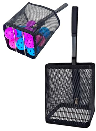 Raccoglitore di Palline da Pickleball - Attrezzatura sportiva comoda e con grande capacità - Cesto Raccoglitore per Palline da Tennis,Per giovani, adolescenti, , ciclisti, golfisti, uso interno ed est