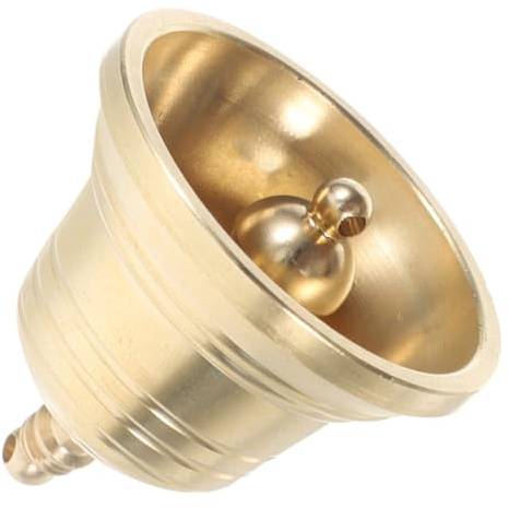 SECFOU Gros Grelot en Laiton pour Décoration Porte Entrée Son Distinctif, Cloche Murale Vintage pour Noël et Artisanat DIY Extérieur