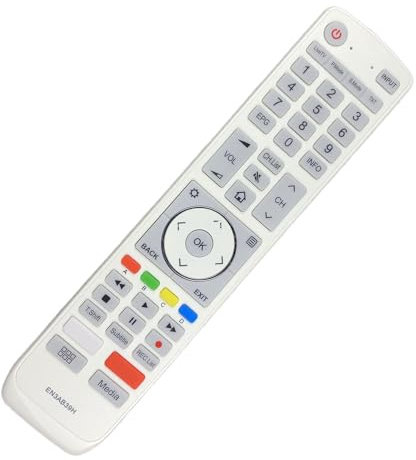 Telecomando con funzionalità di comando vocale, ampia compatibilità e comoda maneggevolezza ergonomica per l'impostazione del telecomando multidispositivo