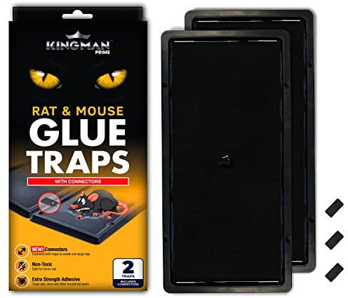 Kingman prime - Trampas de pegamento para ratas y ratones (tamaño grande)