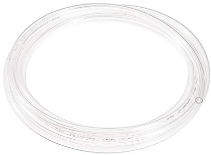sourcing map Tuyau à air pneumatique, 8 mm OD x 5 mm ID 3 mètres (118) PU tuyau transparent pour compresseur d'air