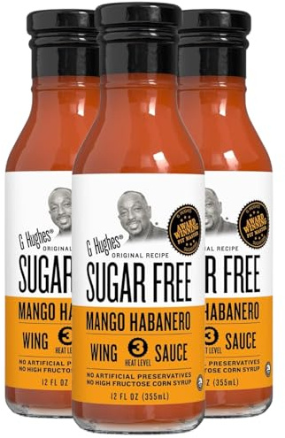 G Hughes Sugar Free Mango Habanero Wing Sauce (3 unidades)