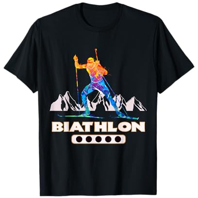 Biathlet Wintersport Motiv für Herrn und Damen | Biathlon T-Shirt