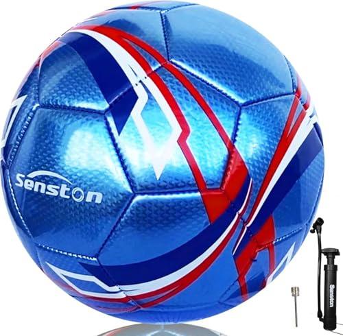 Senston Palloni da Calcio da Allenamento Taglia 4 Calcio Pallone Partita da Calcio per Adulti Palloni da Futsal